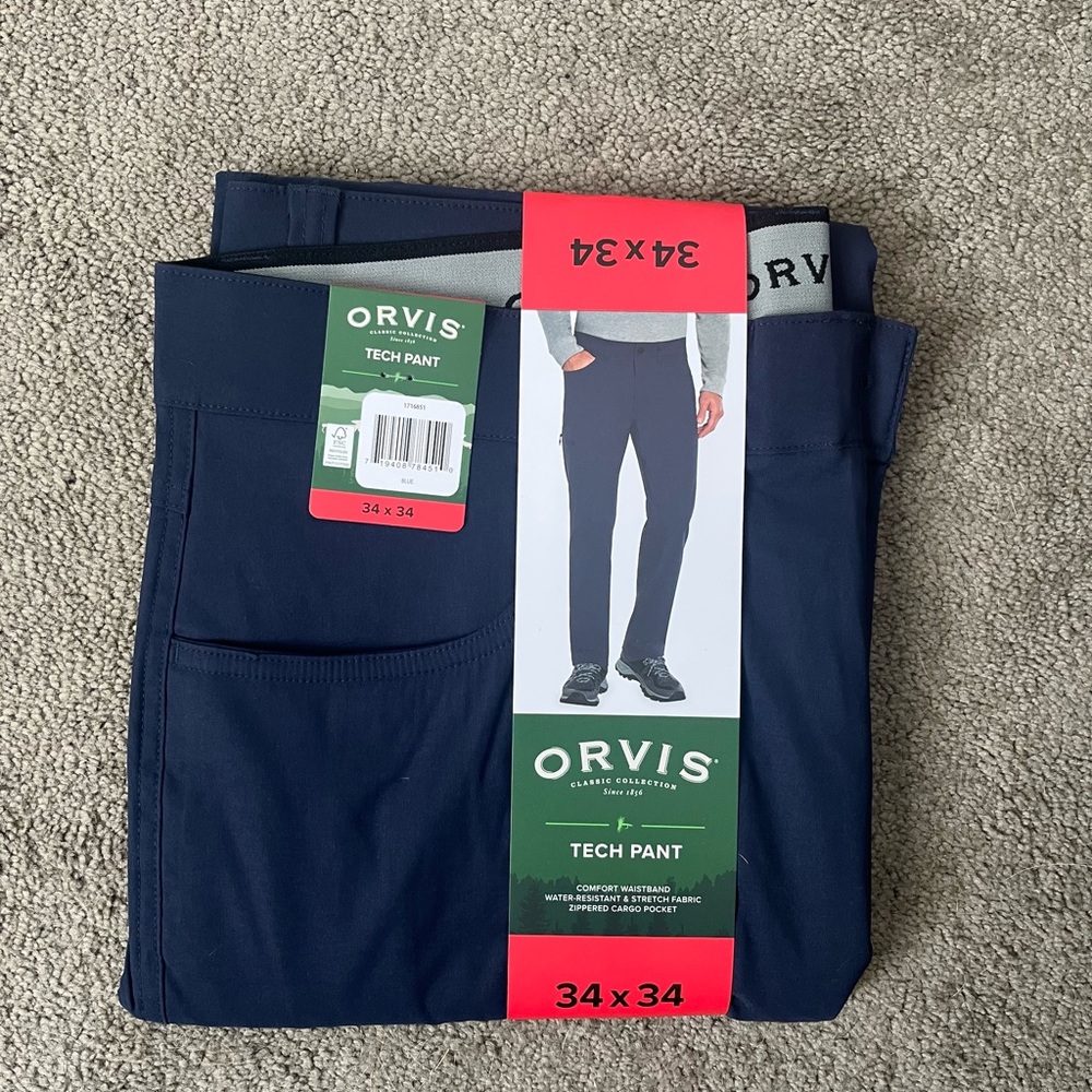 Orvis Men's Navy Tech Pants